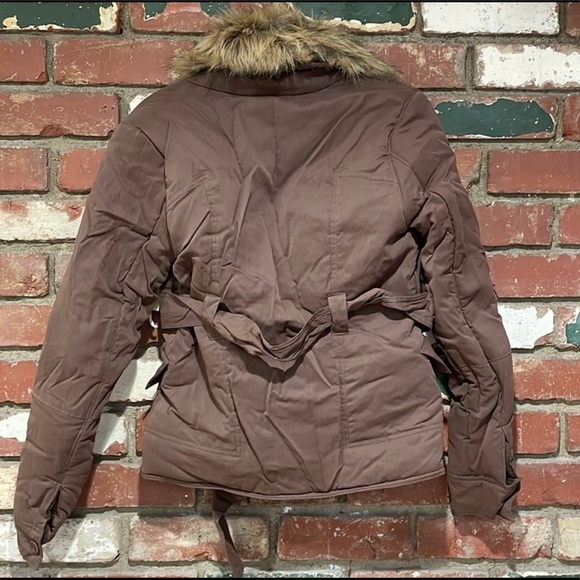 Buffalo David Bitton Bomber Jacket with Faux Fur Trim Colar - Picture 3 of 5